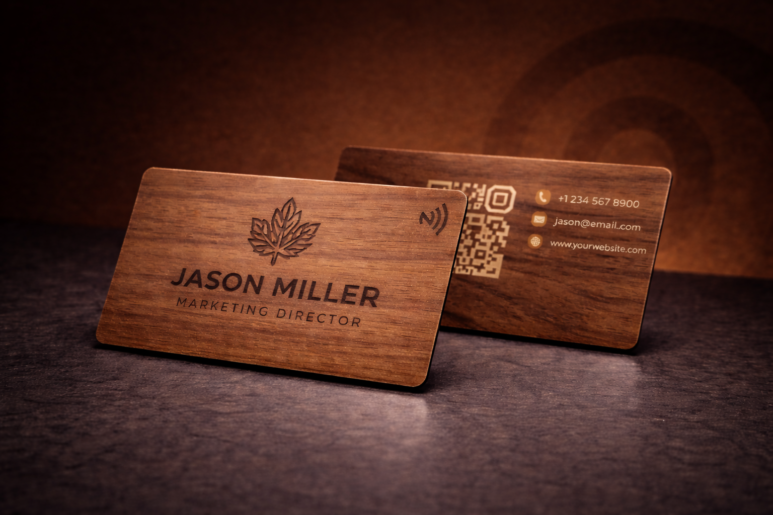Wooden NFC Card
