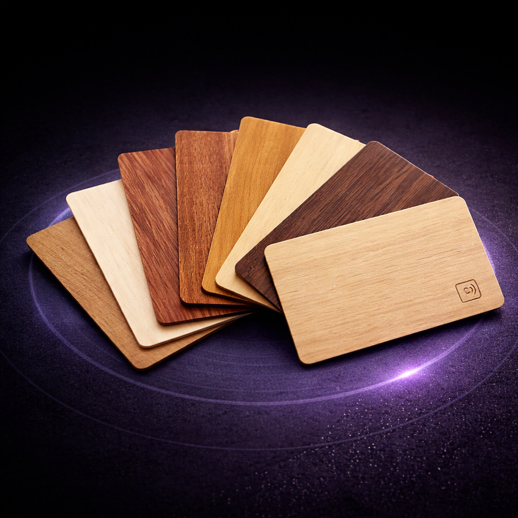 Wooden NFC Business Cards